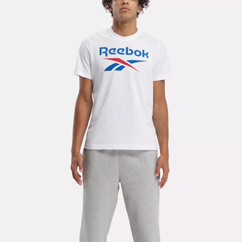 medaljevinder Udvalg Overfladisk Reebok Identity Big Logo T-Shirt - White / Vector Blue | Reebok