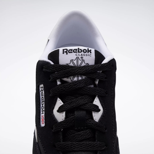 Reebok Boy's Classic Nylon Sneaker, Black/Black/White