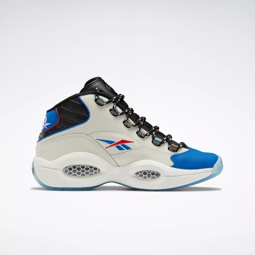 Question Men's Basketball Shoes - Chalk Core Black / Vector Blue | Reebok