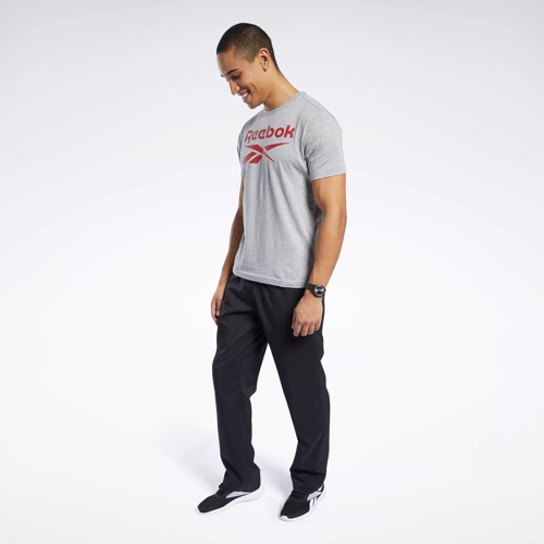 Reebok, Training Essentials Woven Mens Cuffed Pants, Performance  Tracksuit Bottoms
