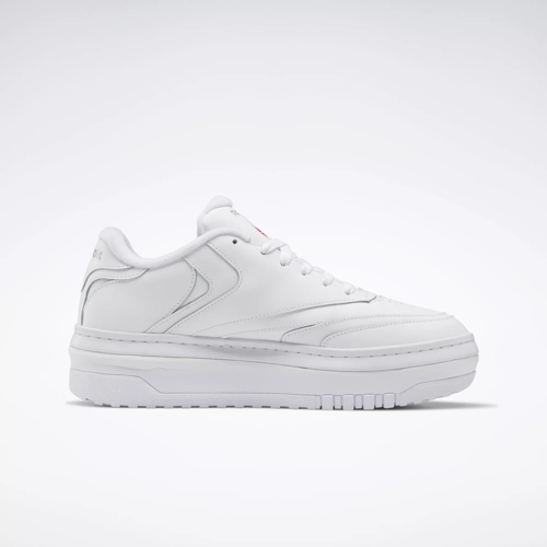 Reebok Classic CLUB C DOUBLE - Trainers - footwear white/cold grey/white 