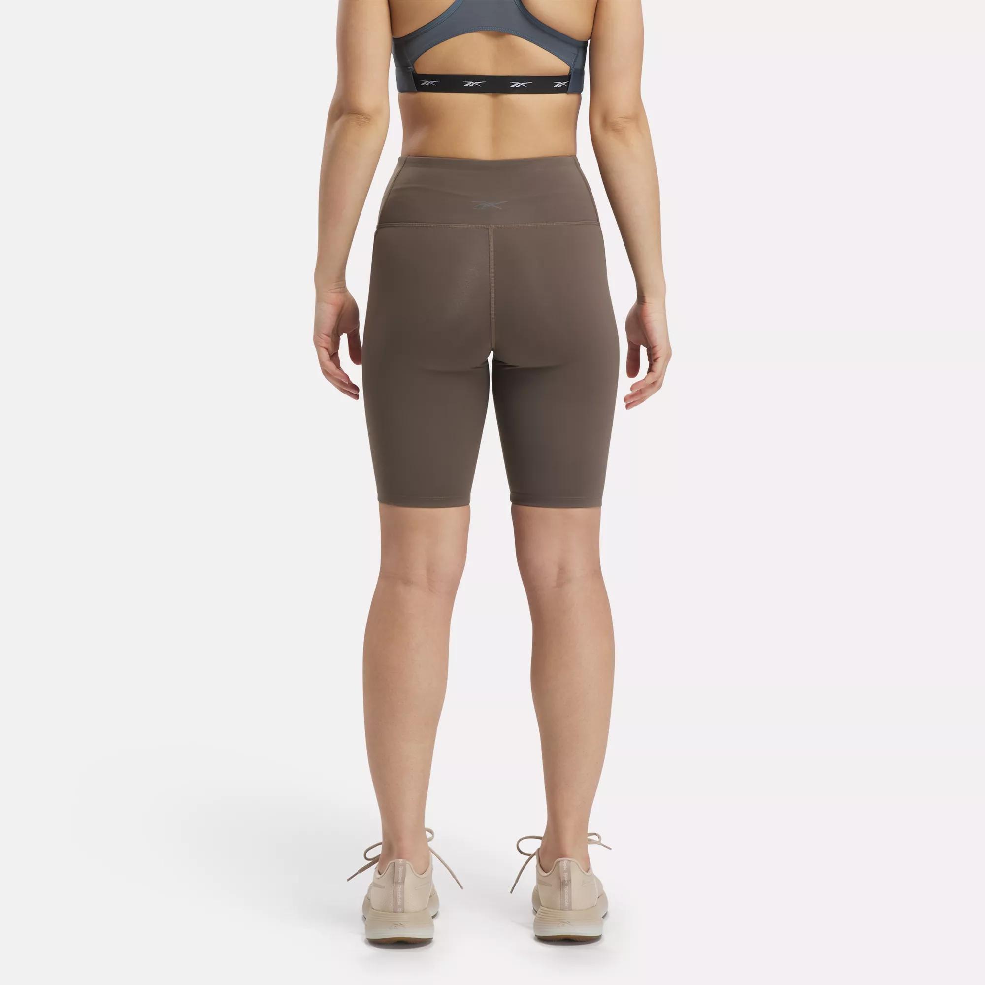 Lux High-Rise Bike Shorts - Grout | Reebok