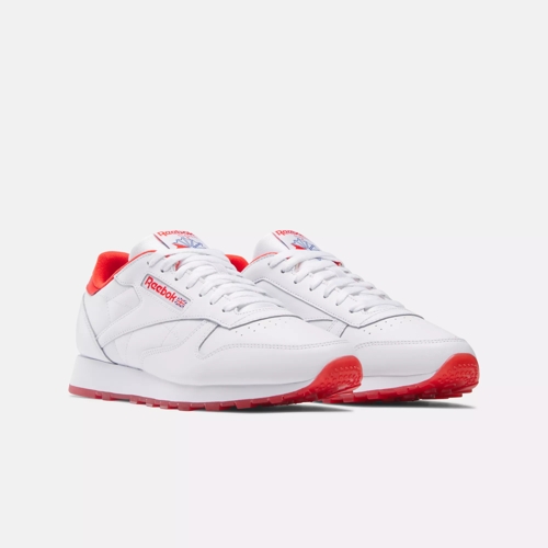 Classic Leather - White / White / Red | Reebok