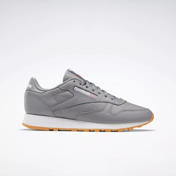 Classic Leather Shoes - Pure Grey 5 / / Reebok Rubber Gum-03 | Reebok
