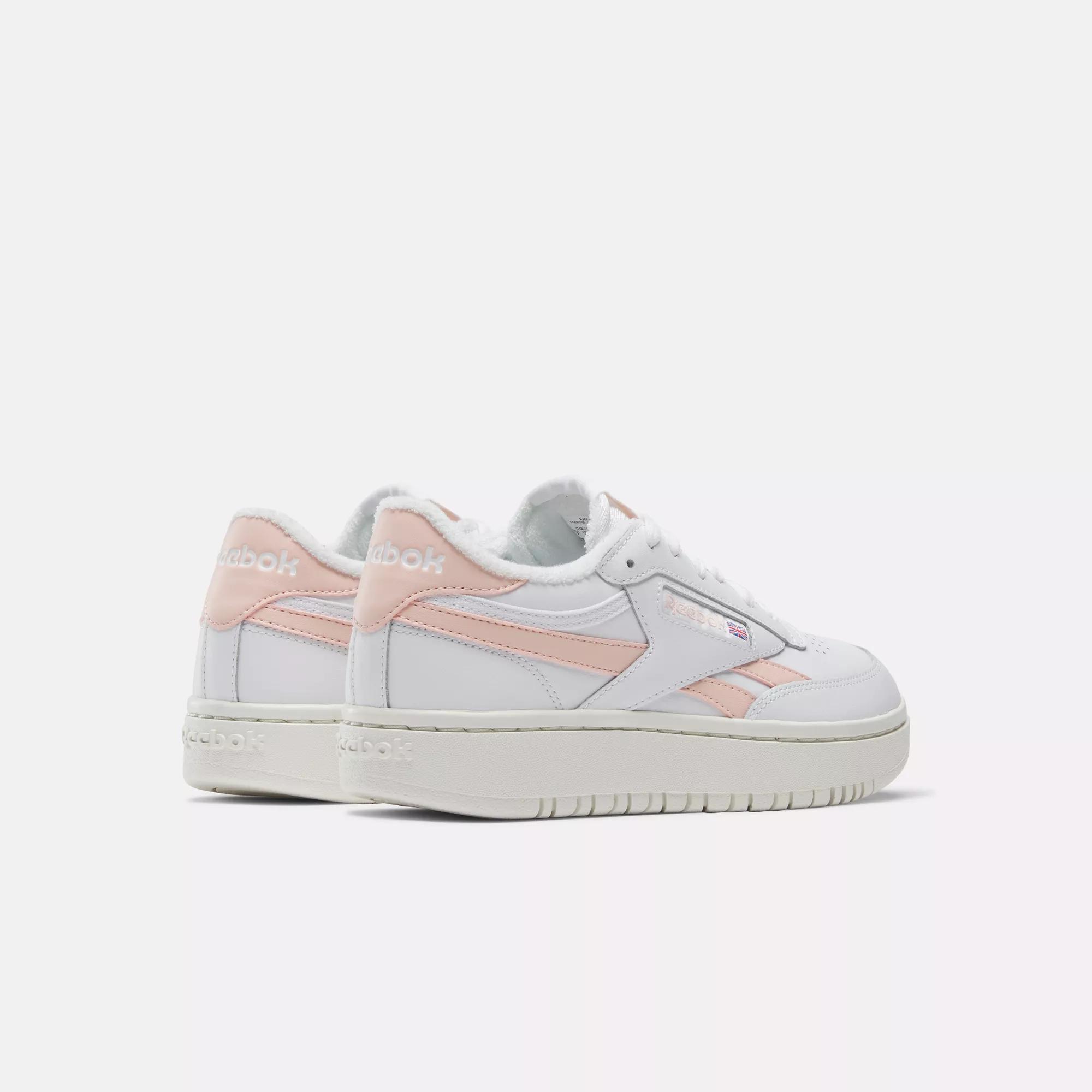 Reebok classic women's hot sale white and pink