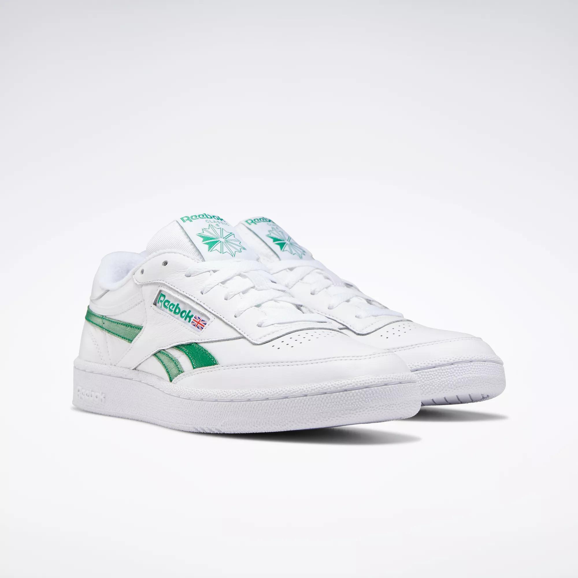 Reebok Club C revenge sneakers in off-white with brown detail - ShopStyle