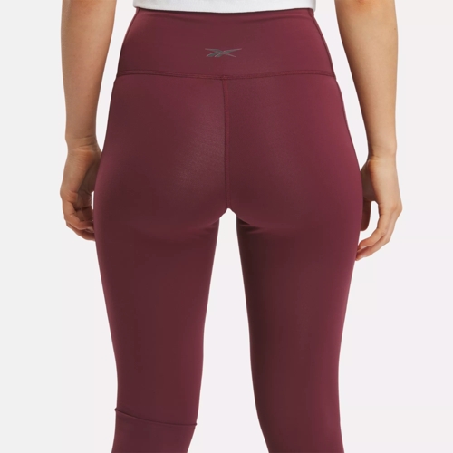 Reebok Lux High Rise Leggings S Classic Maroon