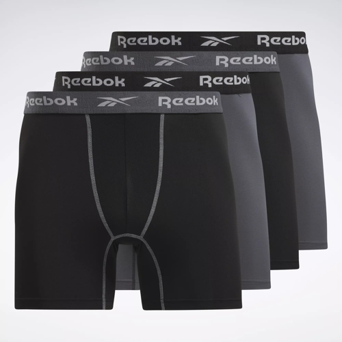 Reebok 4 PK Seamless Boyshorts Performance Training XL Black