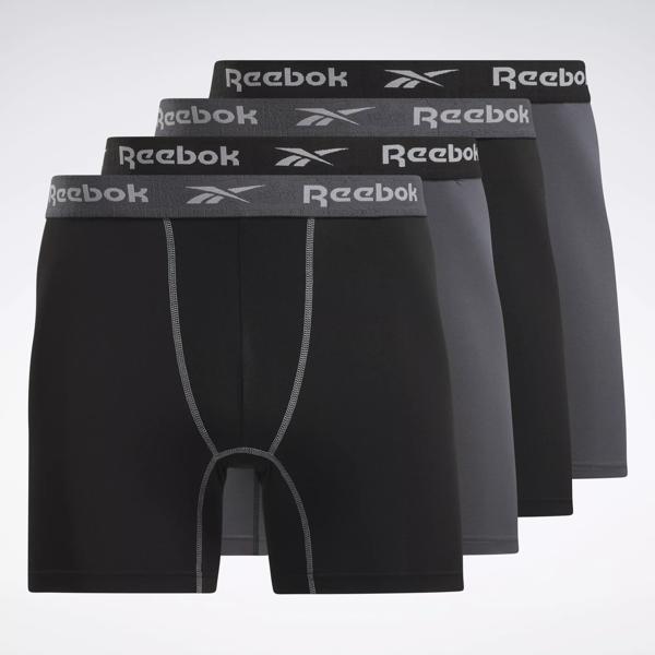 Reebok, 4 Pack Men's Boxer Shorts, Black/Red
