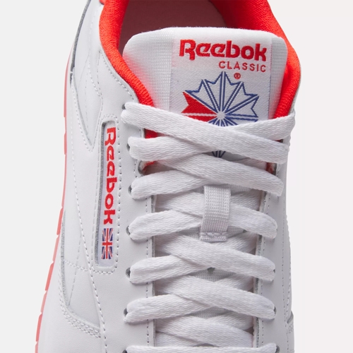 Red white cheap reebok classics