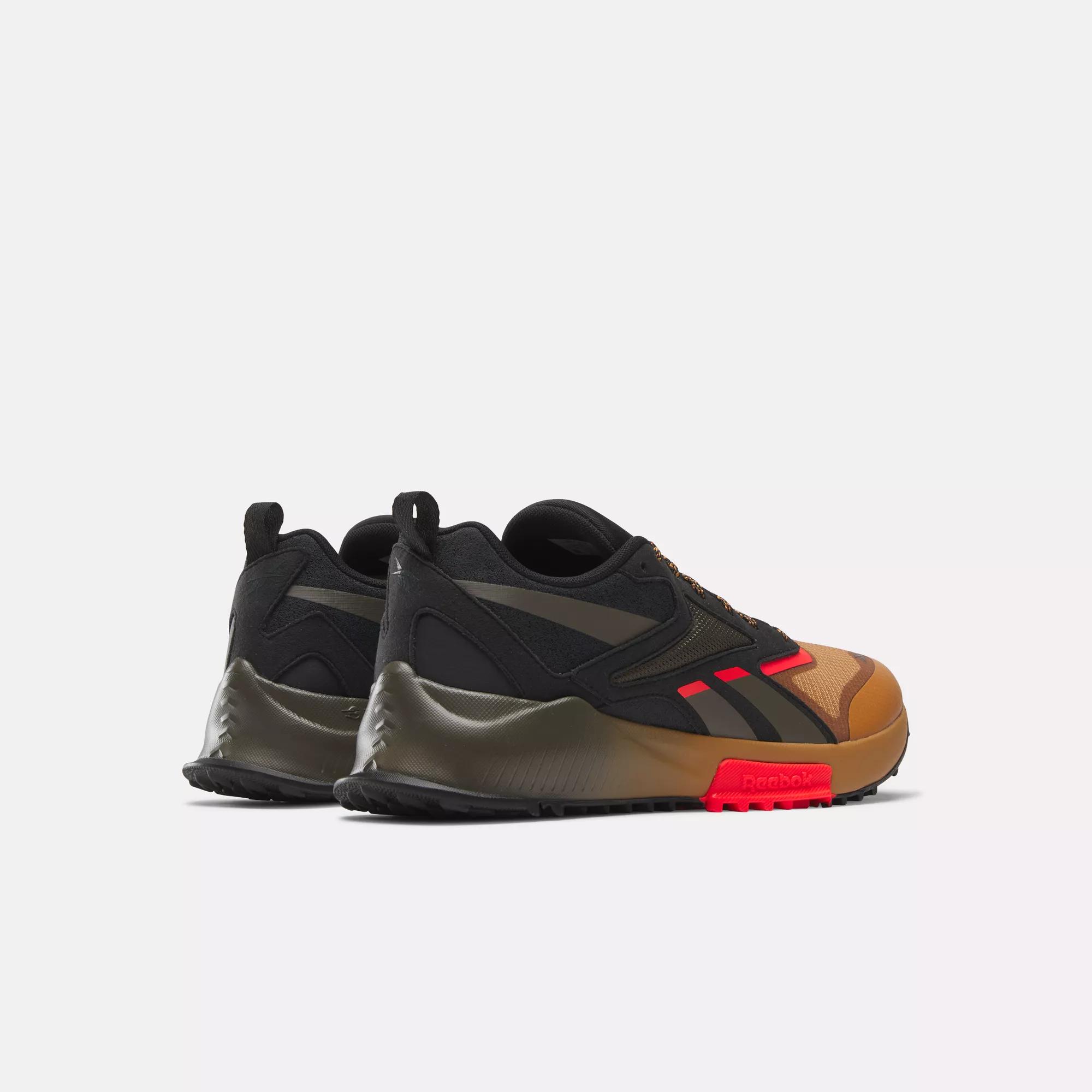 Lavante Trail Running Shoes - Core Black Court Brown / Neon Cherry Reebok