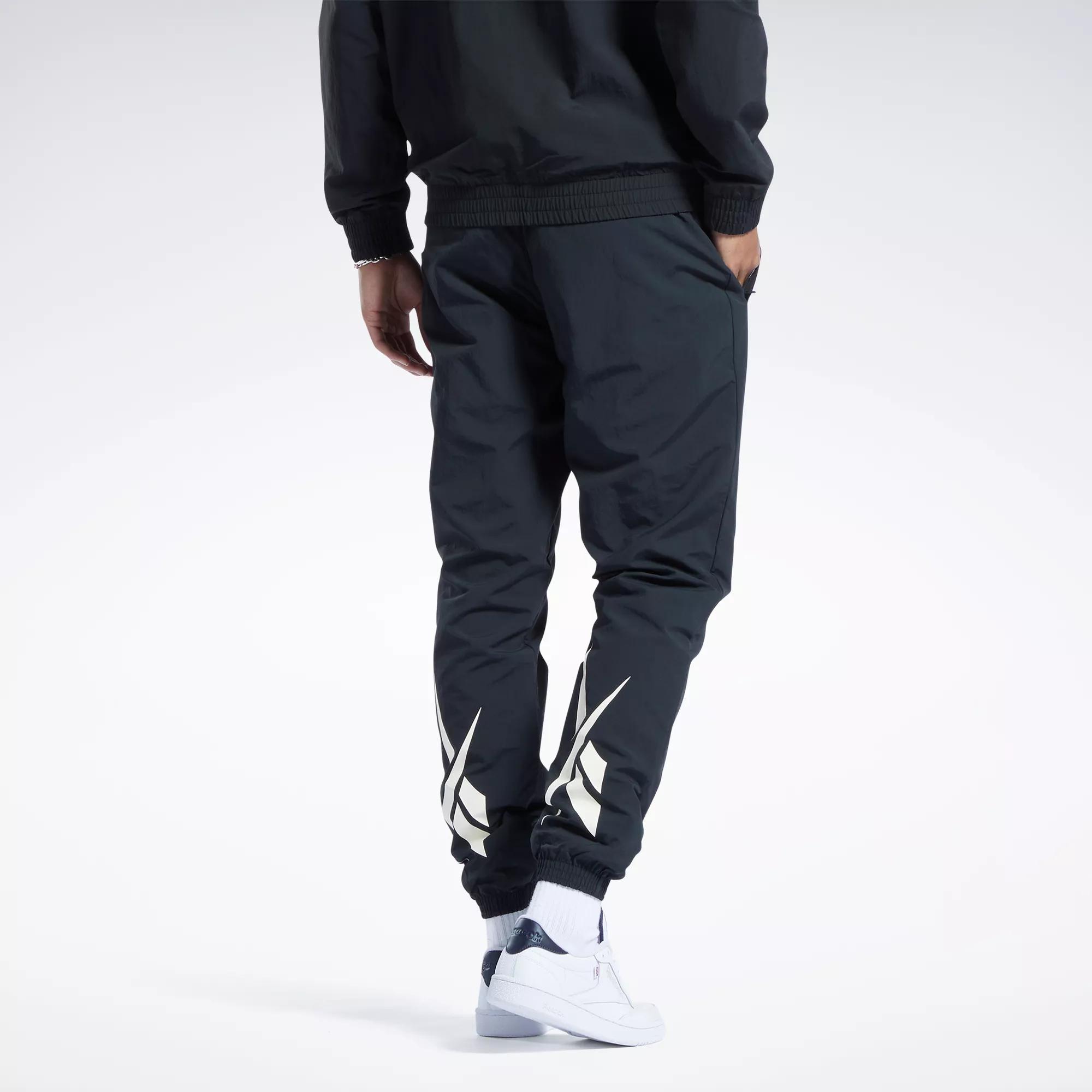 reebok slim fit track pants