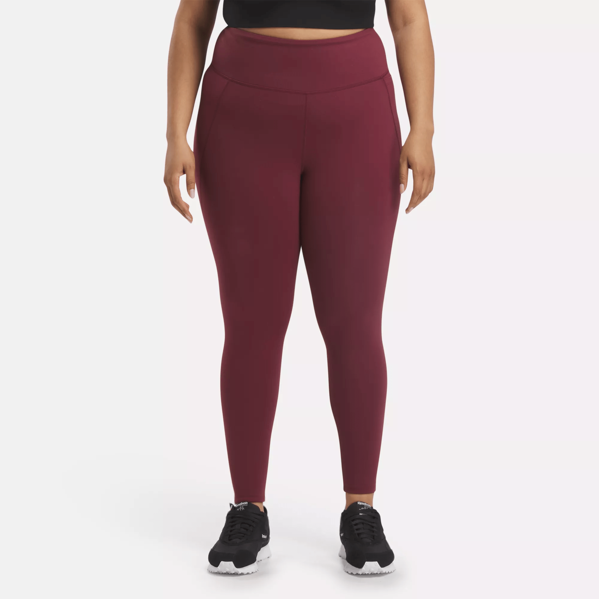 Reebok Lux High-rise Leggings (plus Size) In Red