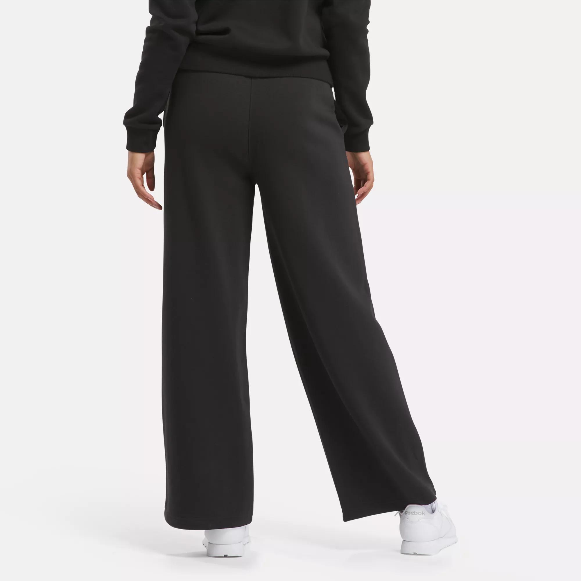 Reebok Identity Small Logo Fleece Wide Leg Pants