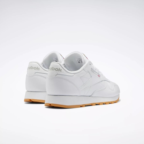 White reebok classic on sale shoes