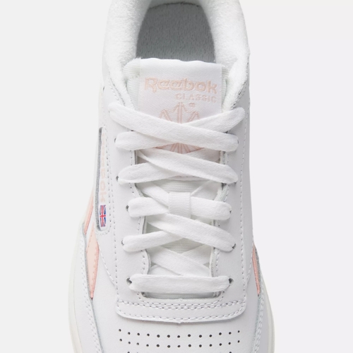Reebok Club C Revenge Tennis Shoes, Women's Size 9 M, Chalk/Pink