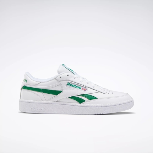 Club C Revenge Shoes - White / White / Glen Green | Reebok