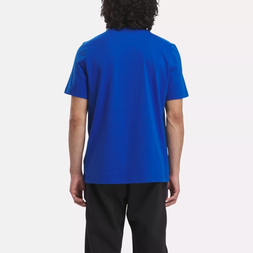 Royal blue best sale reebok shirt