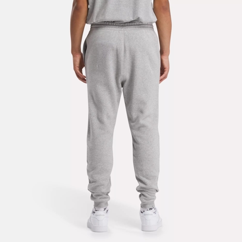 DV9082 - Reebok natural dye logo cuffed joggers in meteor grey