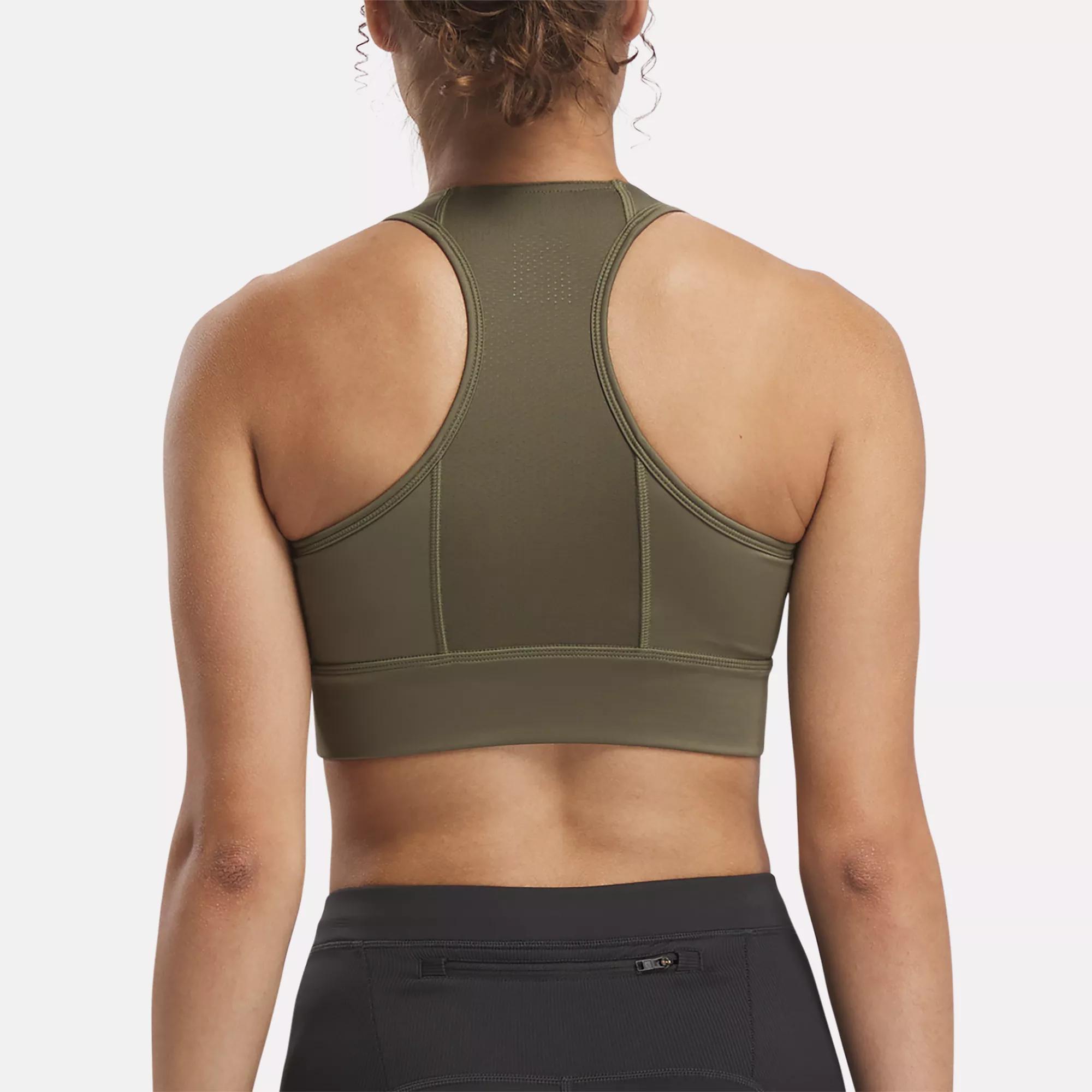 Women's Leaf Print Medium Support Strappy Back Bra - All in Motion™ Green  XXL – Target Inventory Checker – BrickSeek