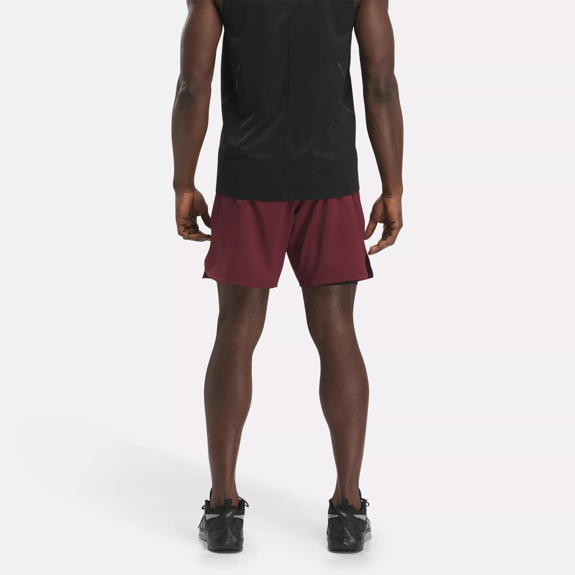 Speed 3.0 Two-in-One Shorts - Classic Maroon | Reebok