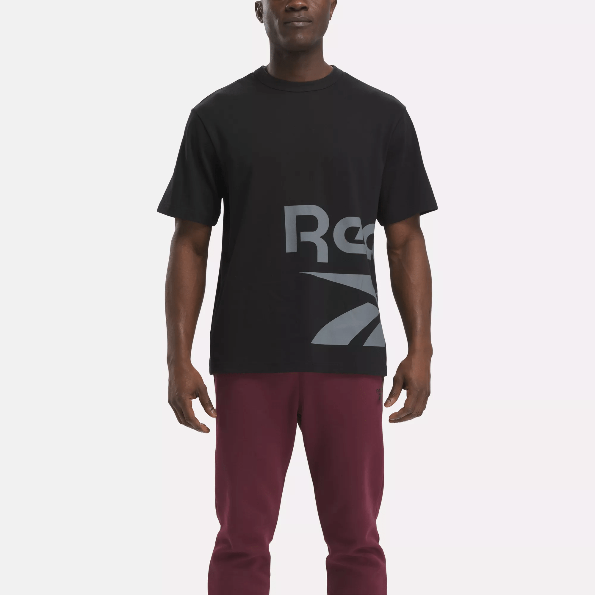 Shop Reebok Unisex Graphic Series Side Vector T-shirt In Black