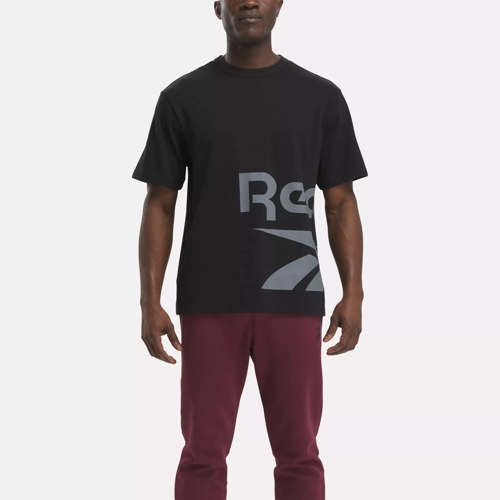 Graphic Series Side Vector T-Shirt Black | Reebok 