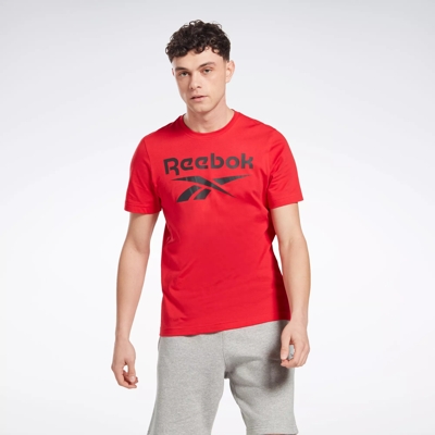 Red reebok sales t shirt