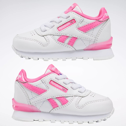 Classic Step 'n' Flash Shoes Toddler - White / Ftwr White / Atomic Pink | Reebok