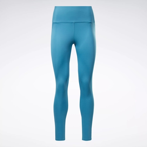 Reebok Lux Perform High-Rise Gym Leggings, Steely Blue