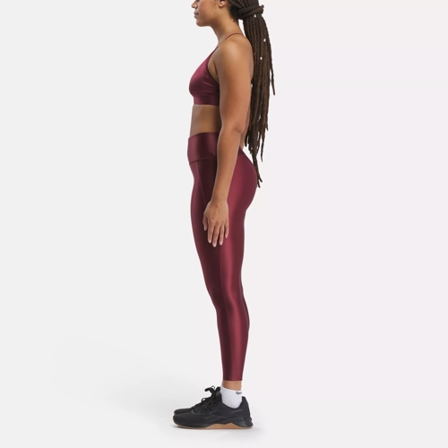 Reebok Women's Studio Lux High Shine Tights, Medium, Merlot S16-R :  : Clothing, Shoes & Accessories