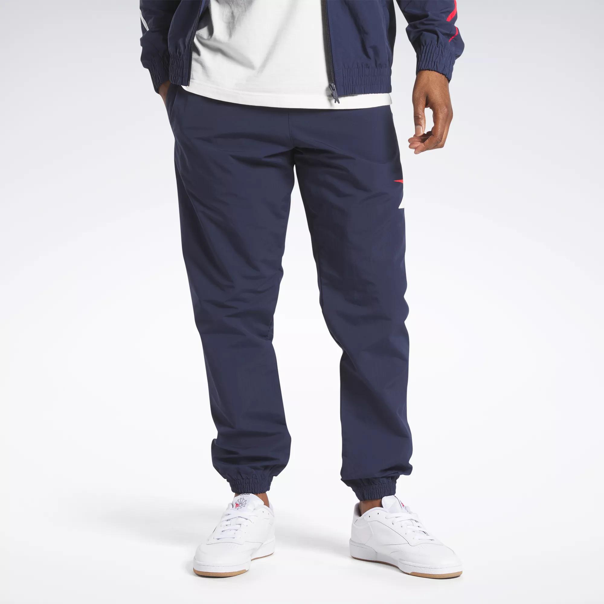 reebok slim fit track pants
