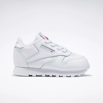 Reebok Classic Leather White/Grey/Gum Toddler Kids' Shoes, Size: 10
