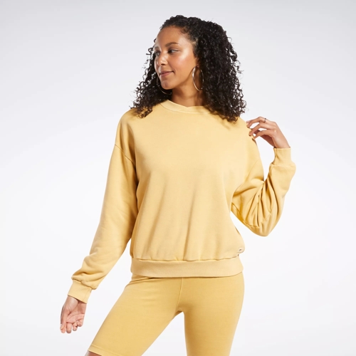 Yellow reebok sweatshirt sale