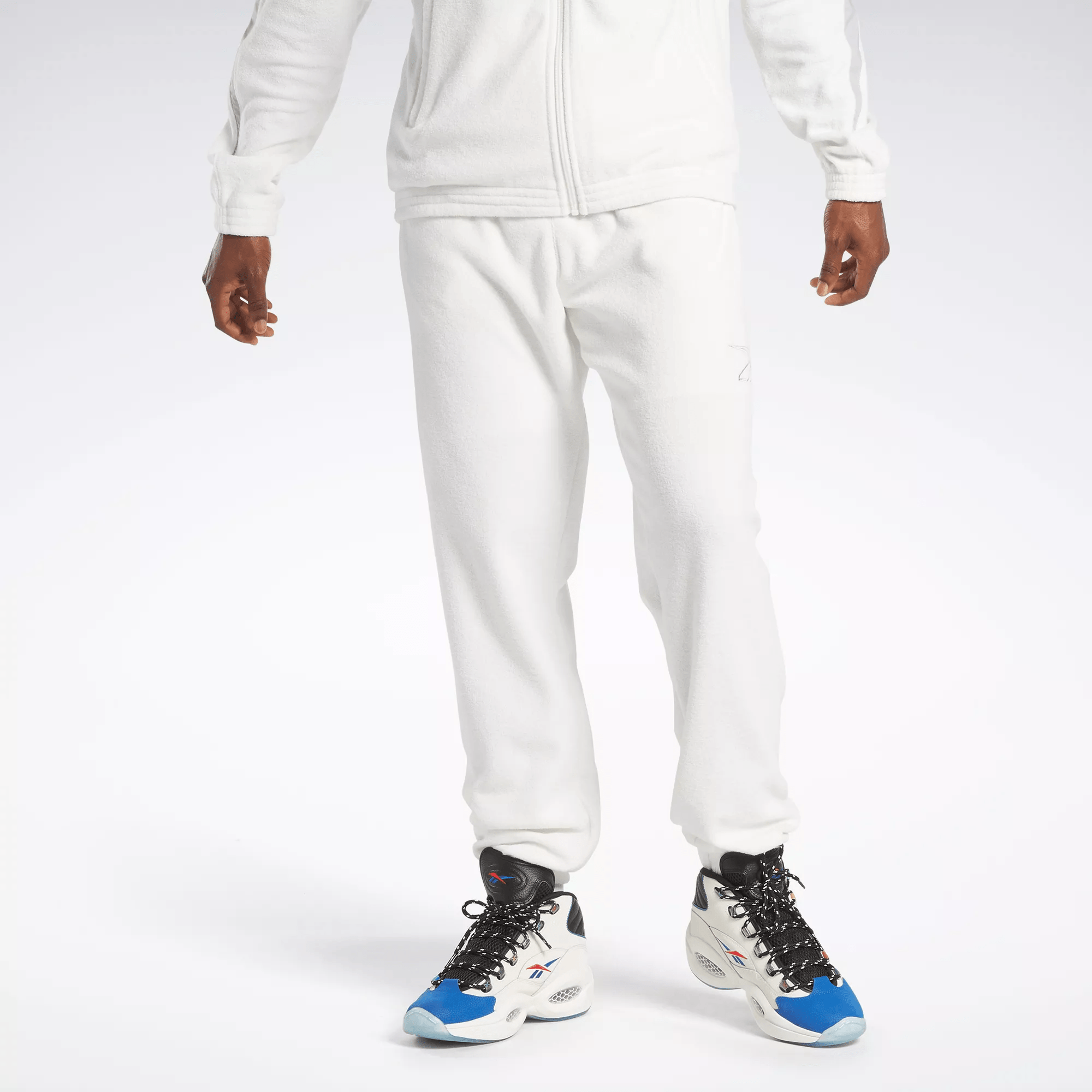 Reebok Basketball Court Top Track Pants In White