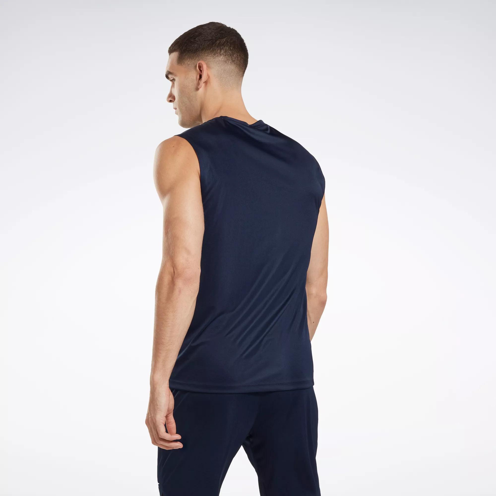 Reebok sleeveless t shirt mens on sale