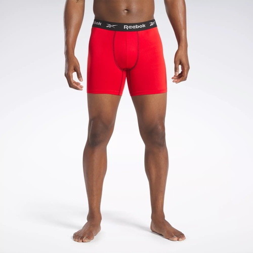 Reebok Men's Underwear - Performance Boxer Briefs with Fly Pouch