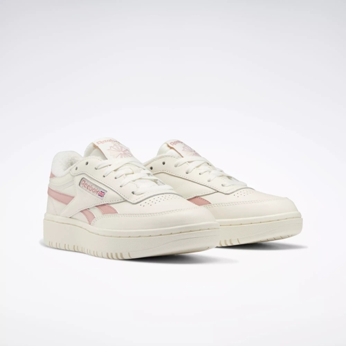 Reebok Club C Double Trainer In Chalk And Pink - Exclusive To ASOS