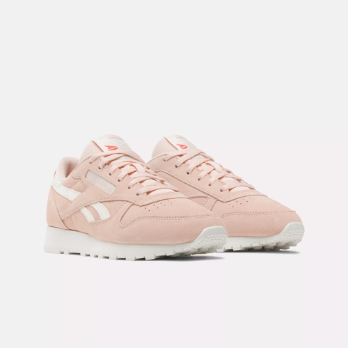 Reebok classic leather deals womens pink