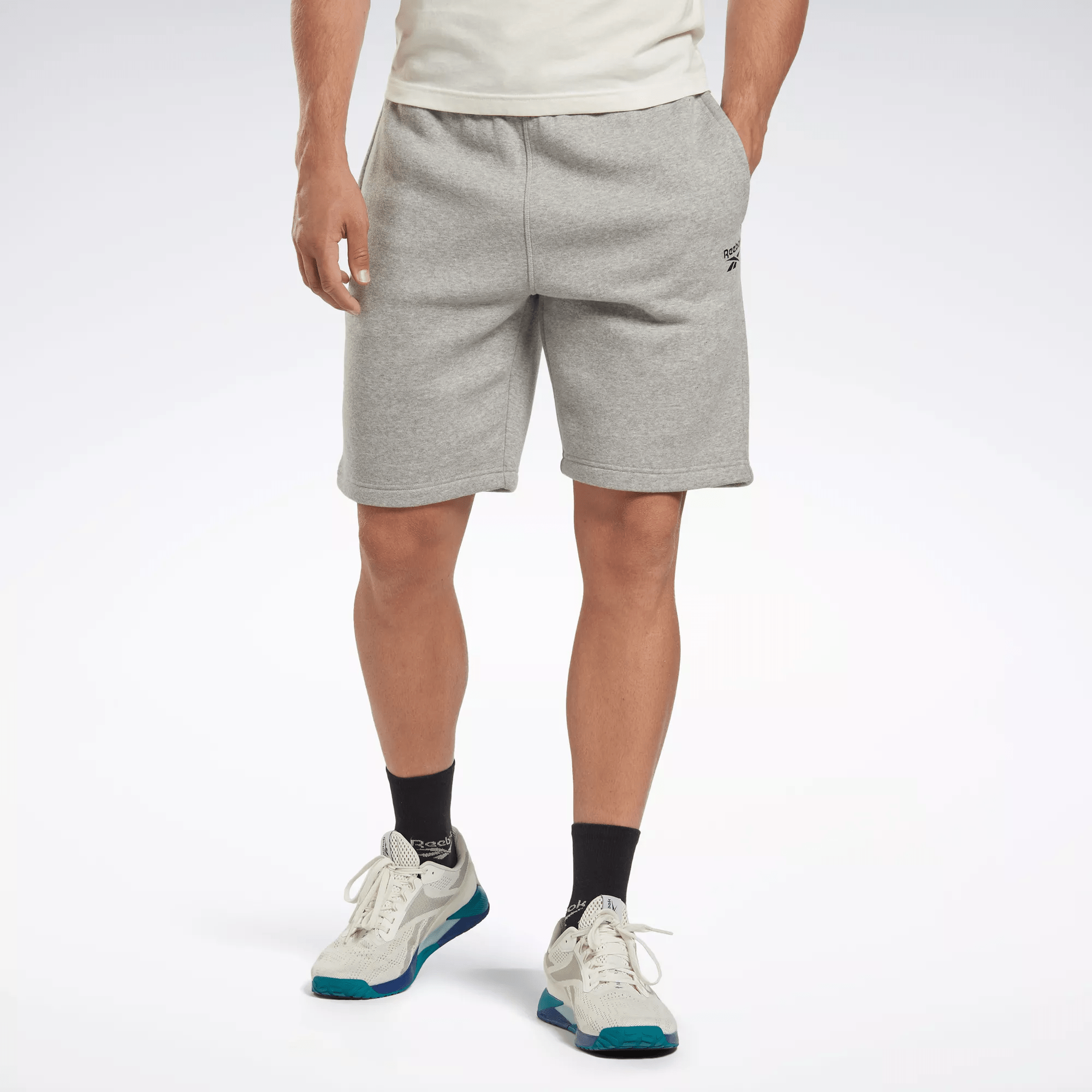 Reebok Identity Fleece Shorts In Grey