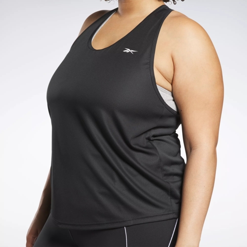 Reebok Apparel Women Maternity Drawstring Tank Top (Plus Size) BLACK