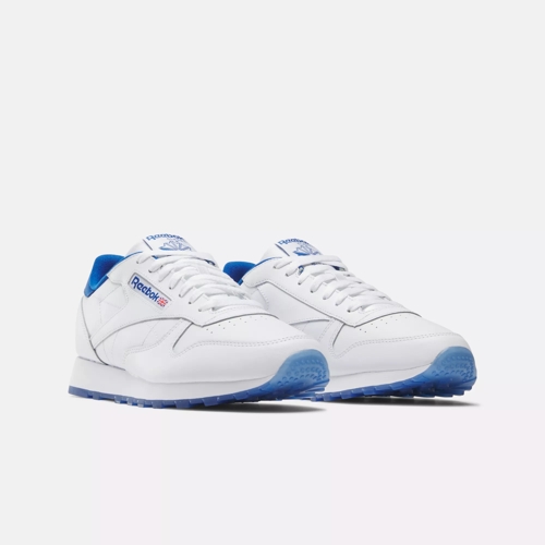 Leather Vector White White - | Ice Shoes Reebok / Blue / Classic