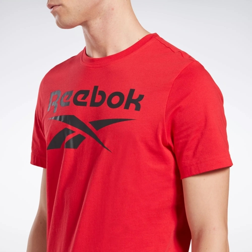 reebok classic t shirts mens red