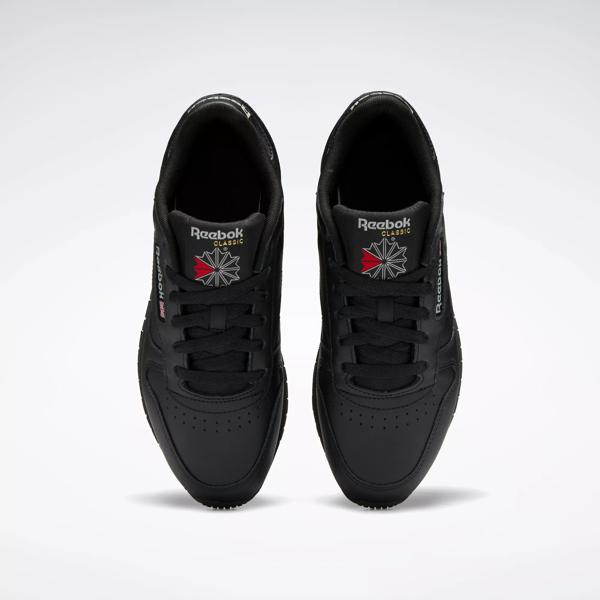 Classic Leather Shoes Core Black Core Black Pure Grey 5 Reebok