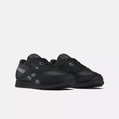 Reebok Classic nylon sneakers in black