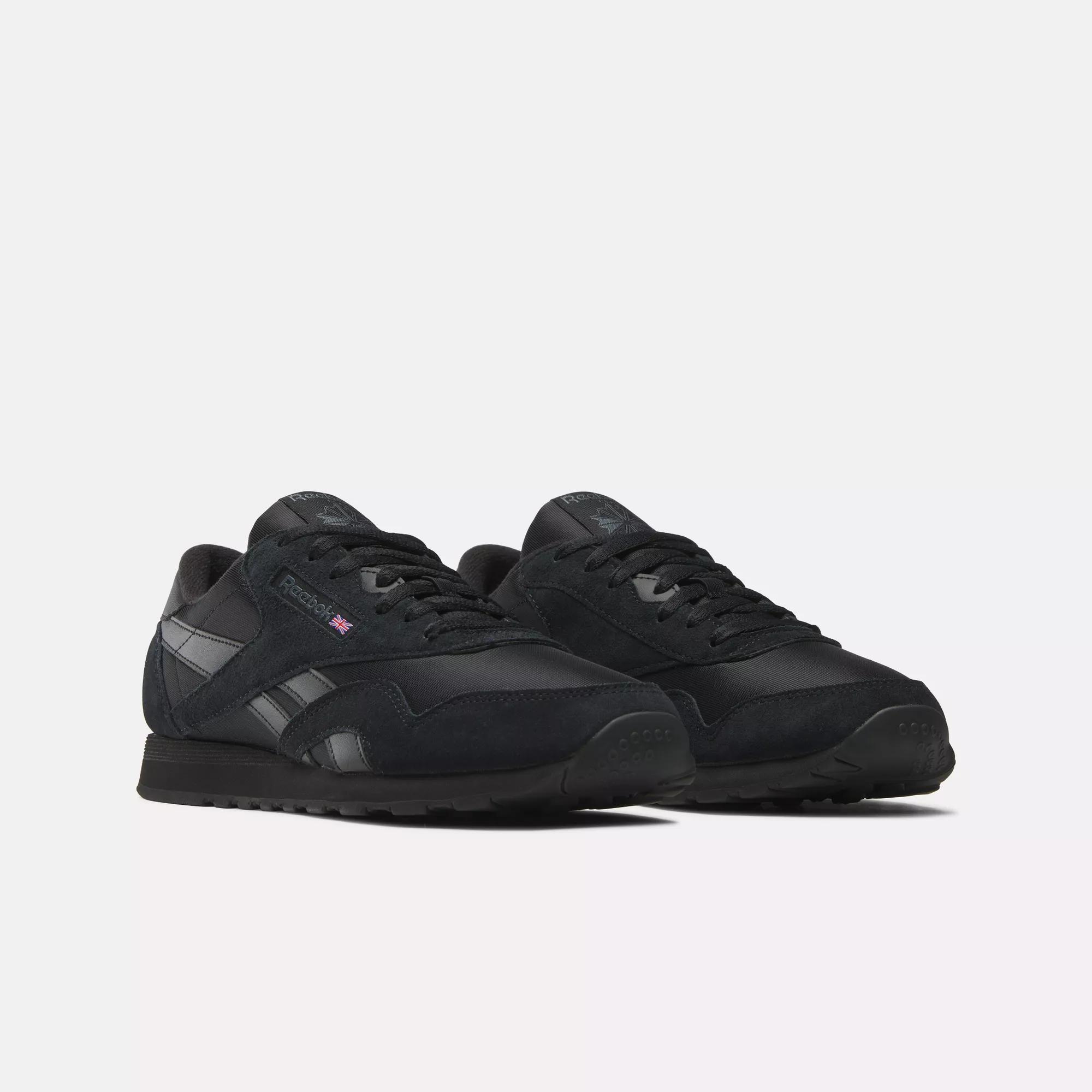 Classic Nylon Men's Shoes Core Black Core Black / Pure Grey 7 | Reebok