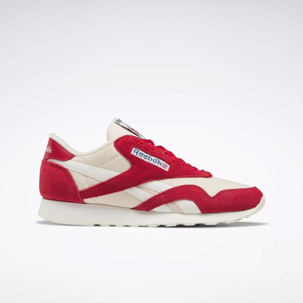 kopi Sightseeing ubrugt Classic Nylon Men's Shoes - Flash Red / Chalk / Classic White | Reebok