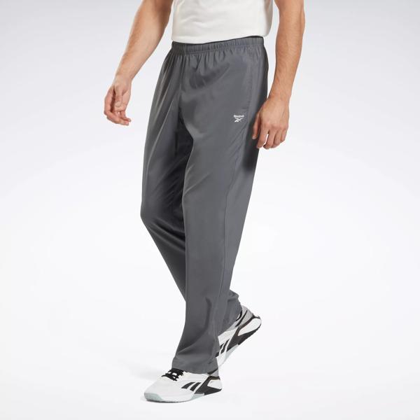 Buy Reebok men sport fit training track pants black and blue Online