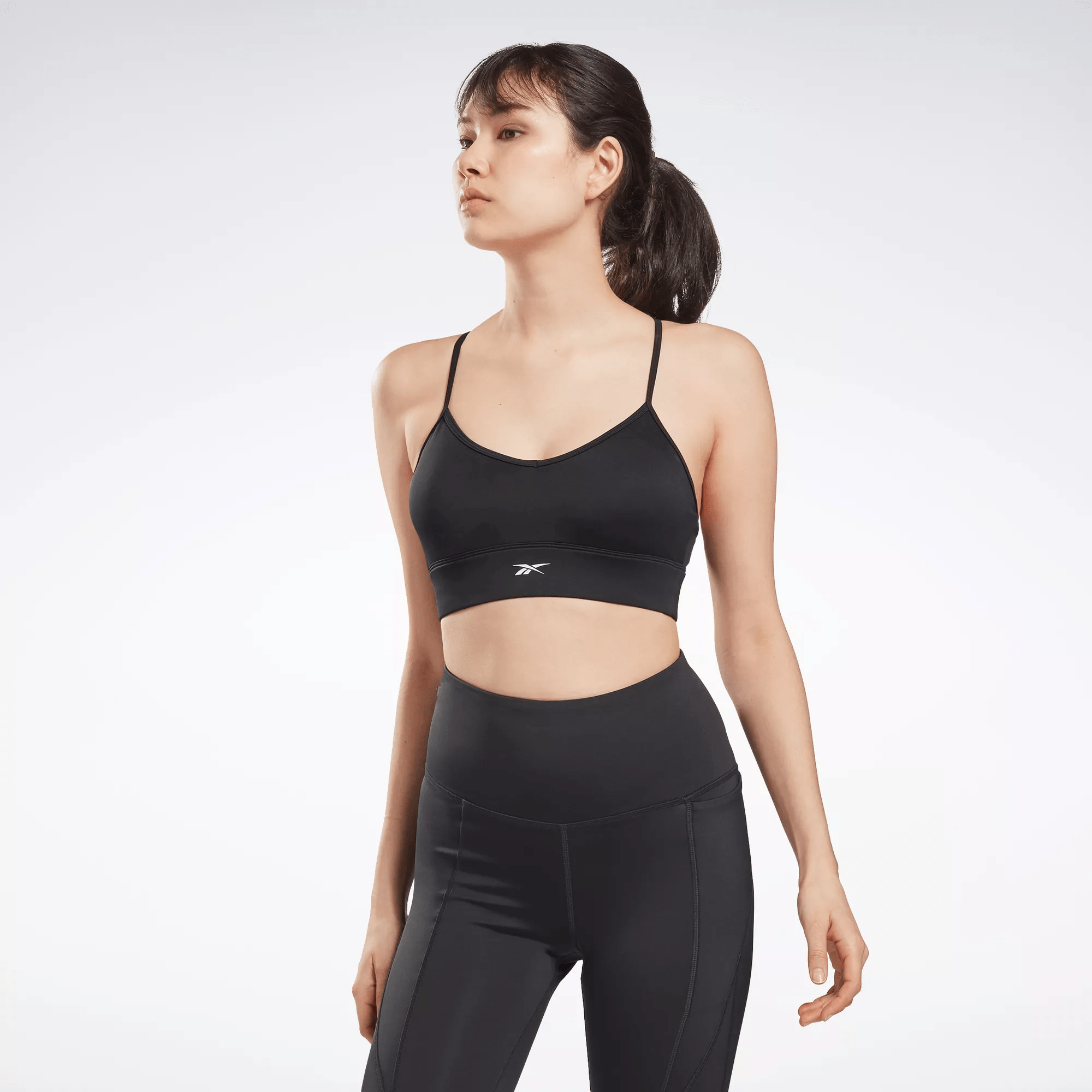 Reebok Workout Ready Sports Bra In Black