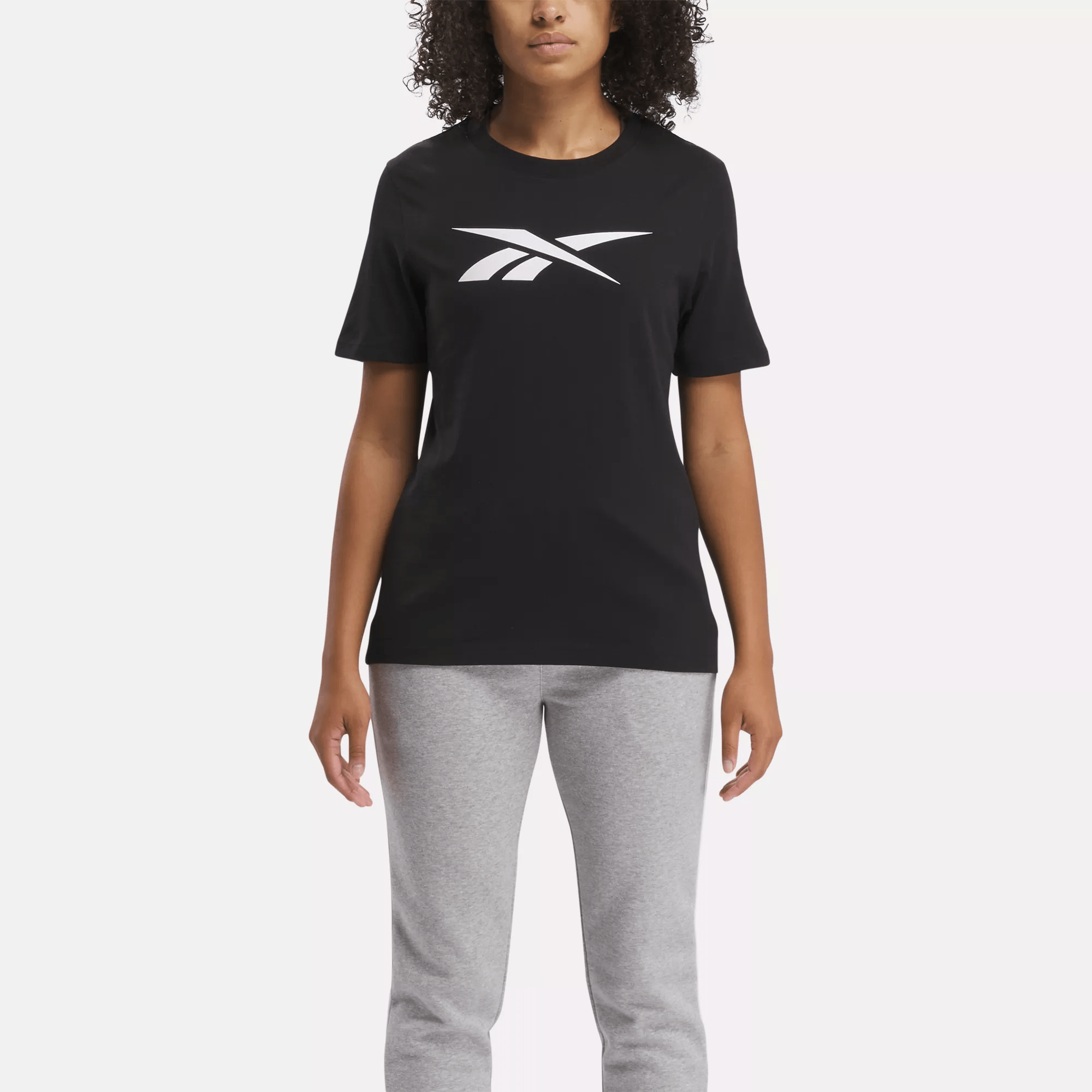 Shop Reebok Women's Vector Graphic T-shirt In Black